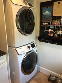Samsung Front Load Washer and Dryer can be stacked or set side by side. Purchased 7/2014