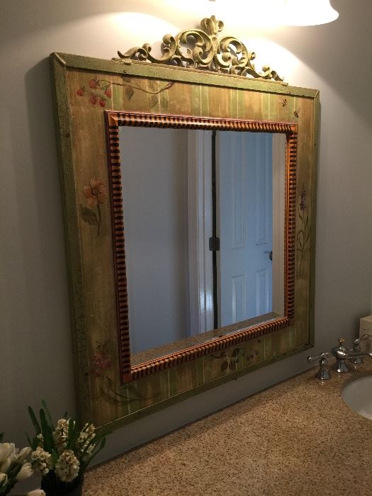 Hand painted mirror (matching Armoire previous picture)