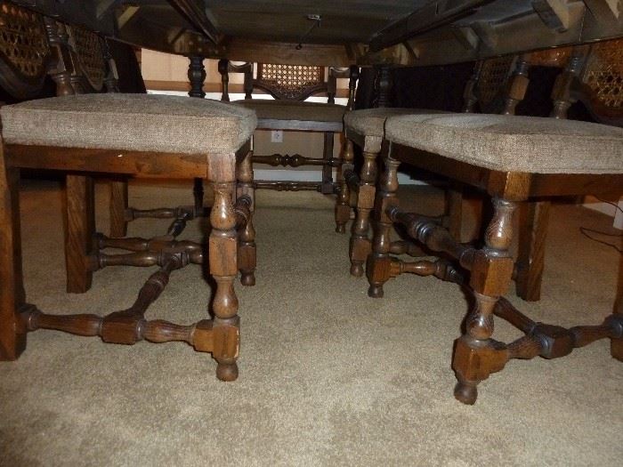 Century Furniture of Distinction - Dining room set table with 2 leaves, 6 chairs(2 are captain), lighted china cabinet, buffet/server.