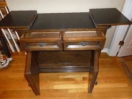 Century Furniture of Distinction - Dining room set table with 2 leaves, 6 chairs(2 are captain), lighted china cabinet, buffet/server.