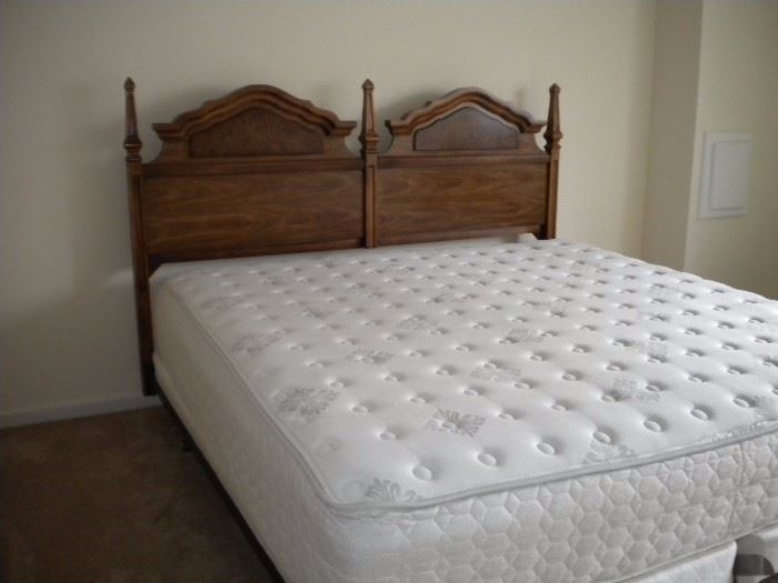 King size bed mattress barley used