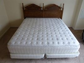 King size bed mattress barley used