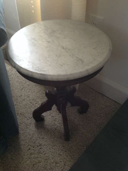 Marble Top Accent Table $ 70.00