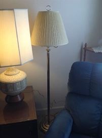 Brass Floor Lamp $ 40.00