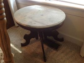 Marble Top Accent Table $ 80.00