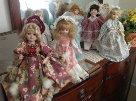 Lots of Vintage and Porcelain Dolls