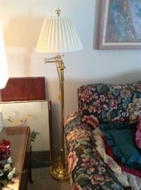 Brass Floor Lamp $ 40.00