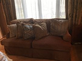Sofa with pillows