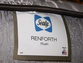 Twin Bed & Double Bed Both w/Sealy “Renforth” Mattress & Box Springs