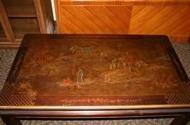 Tables: Oriental Motif Inlay Coffee, Dining room, Sofa, End, Side, Occasional, and Nesting