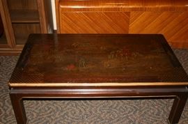 Tables: Oriental Motif Inlay Coffee, Dining room, Sofa, End, Side, Occasional, and Nesting