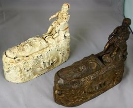 Mechanical Banks: 2 J & E Stevens Columbus World’s Fair