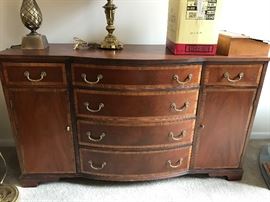 Mahogany inlaid buffet