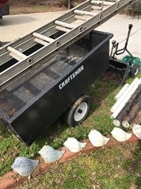  Craftsman trailer, extension ladder, sprinter, conch shells.