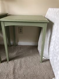 Green side table