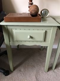Green end table