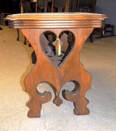Heavily Carved Side/End Table 21.5"T x 18"W x 24"D