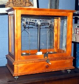 Cambridge Botanical Supply Co. Apothecary / Jeweler / Botanical Supply Scale with Weights, Made in Germany