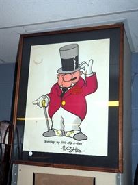 W. C. Fritos Framed, Matted Advertisement/Poster Frame Measures 26.5" x 22"