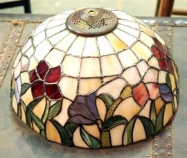 Dale Tiffany Inc. Stained Glass Style Hanging LIght Cover/Lampshade 12"DIa, L. C. Tiffany Repro