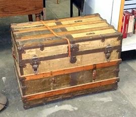 Wood Steamer Trunk