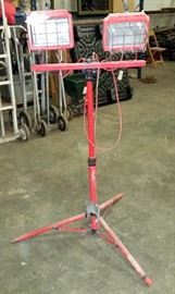 Commercial Electric Two-Lamp Work Site Light