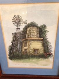 Local artist drawings of Calabasas, CA, 1970