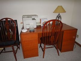 HON office furniture , Matching HON desk, file cabinet and book shelf 