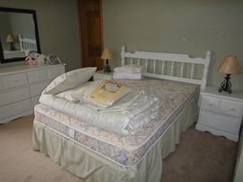 Full Size mattresses, Matching nightstands, dresser, headboard 