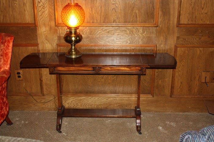 Drop Leaf Console on Casters