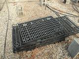 Hard plastic shelving