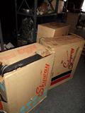 Vintage luggage in original boxes