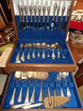 Easterling Sterling Flatware Set, service for 12, 85 pieces