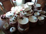 Large set Franciscan Apple Blossom, service for 12 and many serving pieces