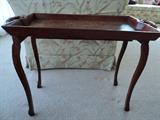 Beautiful Bronze Inlay Antique Side Table