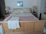 Beautiful Blonde Sleigh Bed