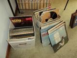 Hundreds of LPs and 45 Records
