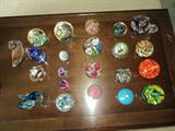 Paperweights include: Lotton, St. Clair and Baccarat