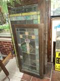 grat selection of vintage stained glass windows