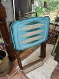 50's 60's dinner tray set