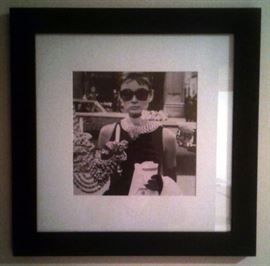 Audrey Hepburn - Breakfast at Tiffany's framed picture