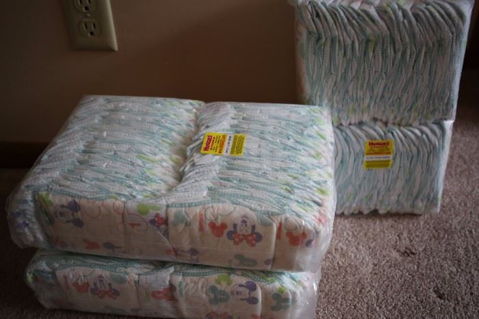 Packaged diapers - Huggies brand