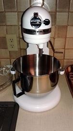 Kitchenaid Mixer - Very clean and works!  Unfortunately, there are no attachments, but they can be purchased reasonably online