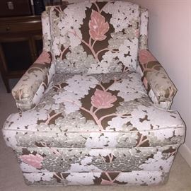 Upholstered Arm Chair- We have a matching custom bedspread & pillow shams 