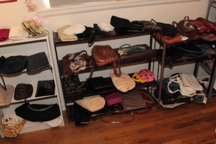We emptied 4 boxes of purses, more than 40 new to this sale.