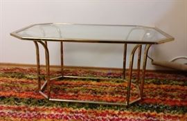 Glass coffee table