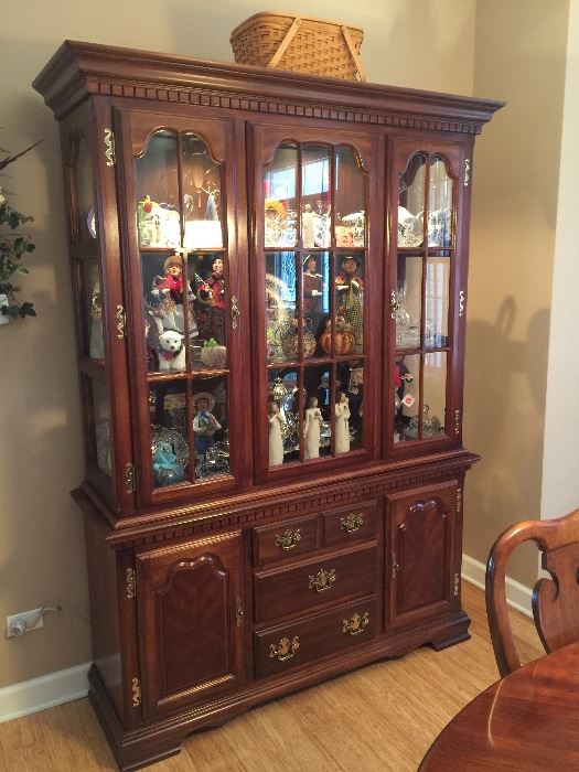 Beautiful Queen Anne style china cabinet for sale.  