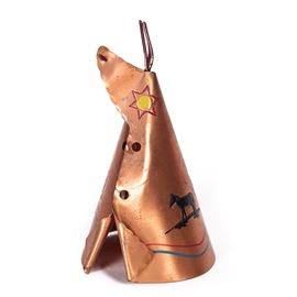 1950's Copper Teepee (4.5" tall)  7.50
