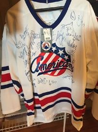 Rochester Americans team signed jersey