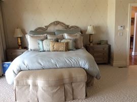 Great pair of side tables along with a wonderful bed